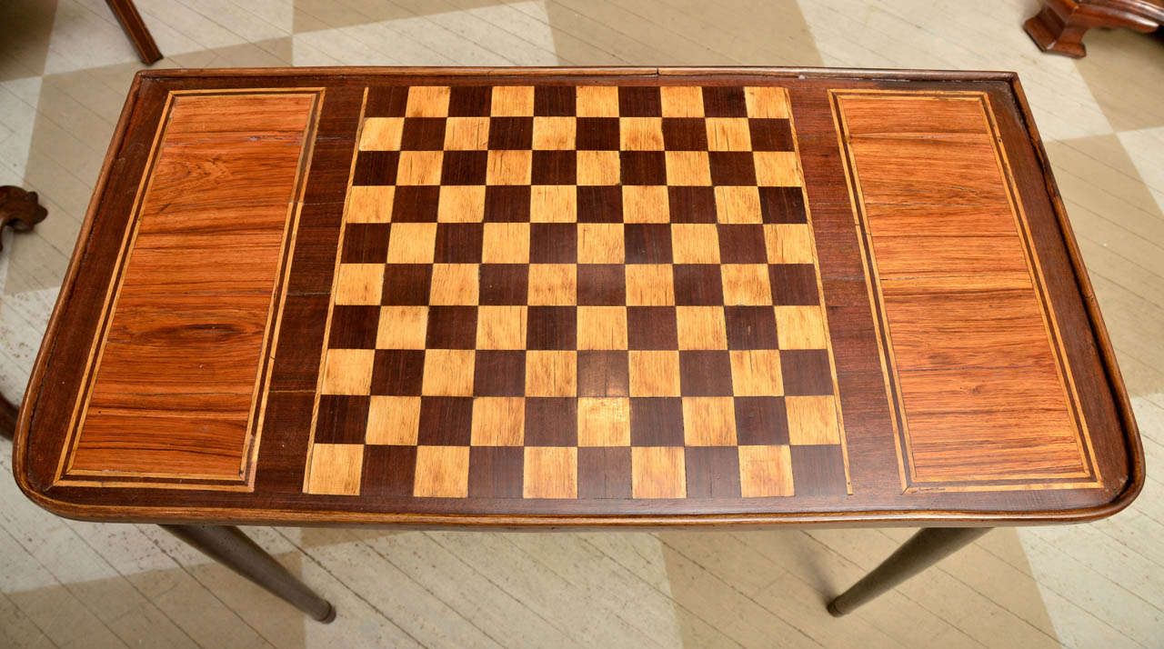 Regency 19th Century English Game Table For Sale