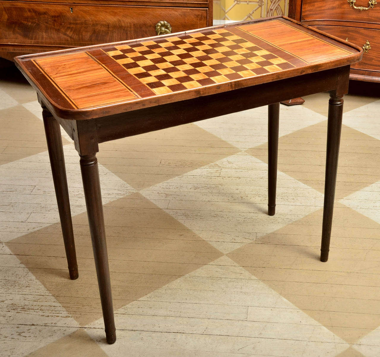 19th century late Regency English game table.