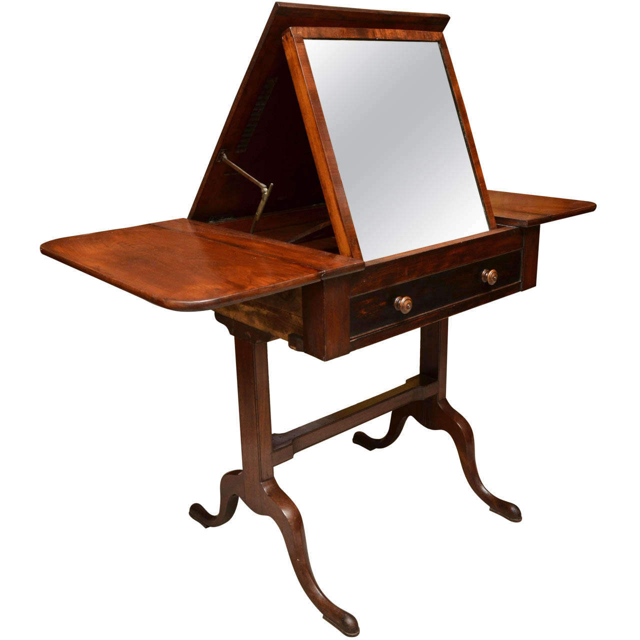 19th Century English Regency Mahogany Dressing Table