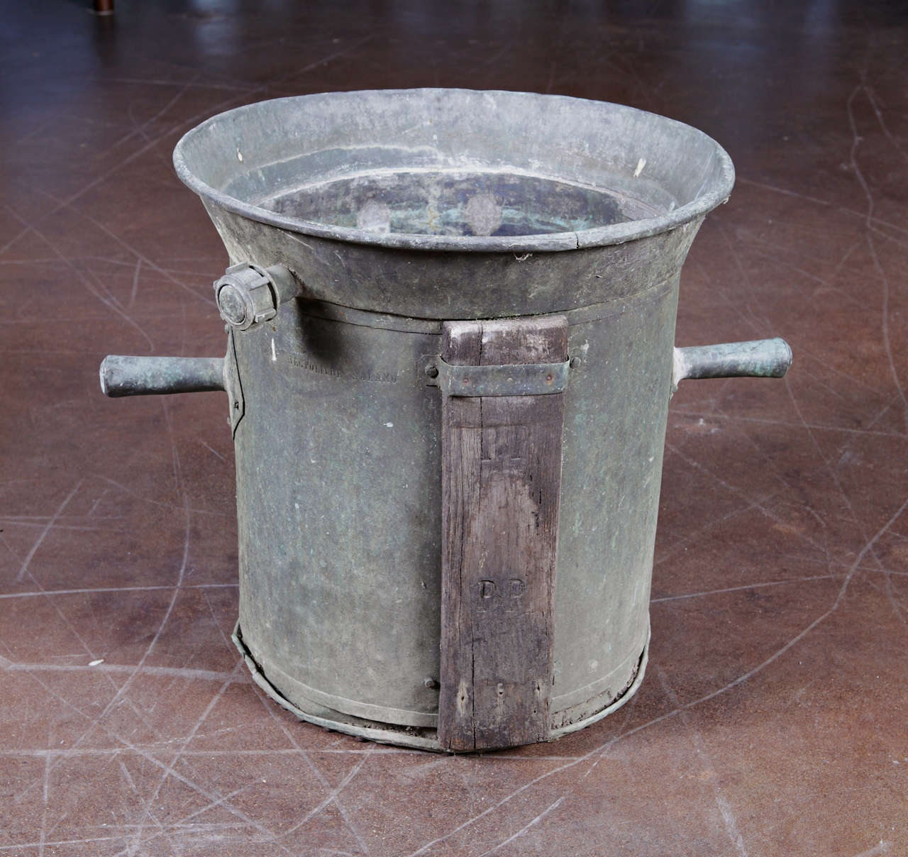 Antique Copper Storage Bin