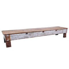 Antique French Pine Bench