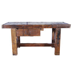 Antique French Shop Bench