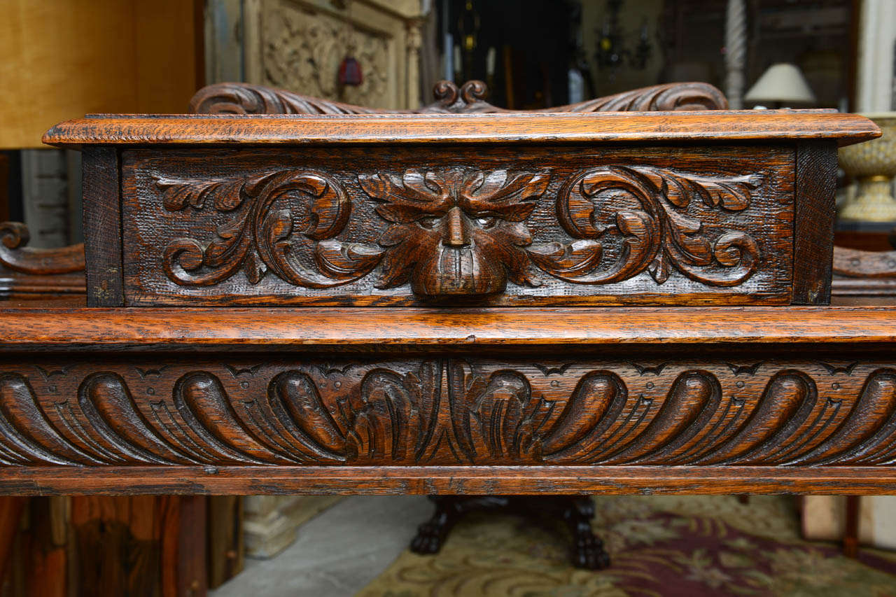 19th Century French Carved Hall Stand 6
