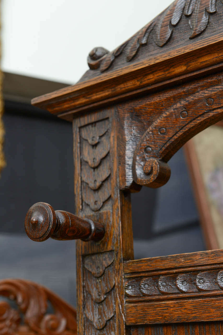 19th Century French Carved Hall Stand 7