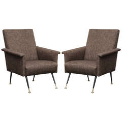 Elegant Pair of Lounge Chairs