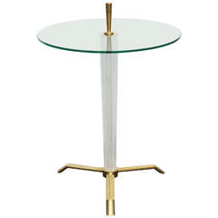 Contemporary Circular Drinks/ Side Table