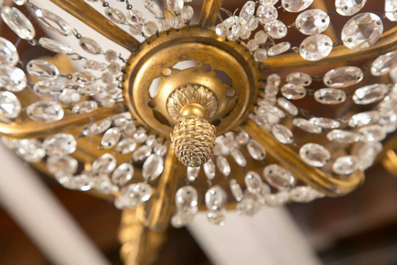 19th Century French Empire Chandelier 2