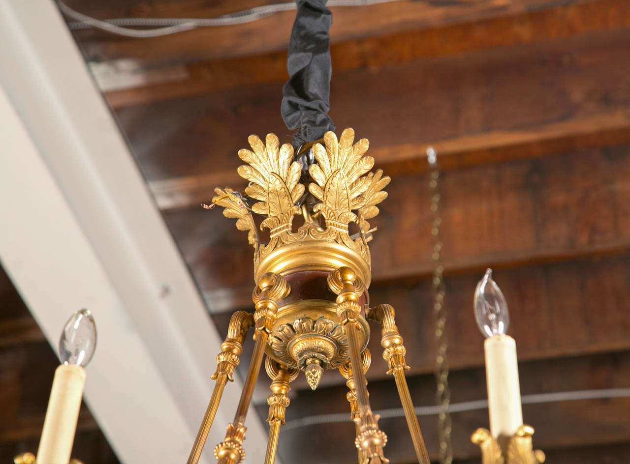 19th Century French Empire Chandelier 3