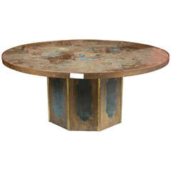 Philip and Kelvin Laverne Signed Odyssey  Circular Table