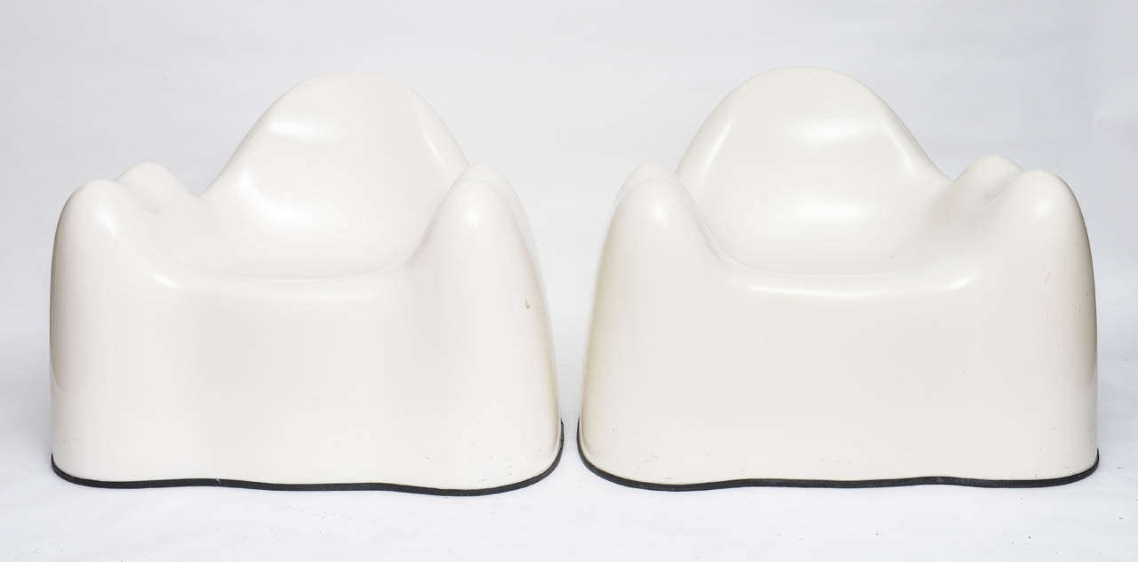 American Pair of Wendell Castle Molar Group Arm Chairs