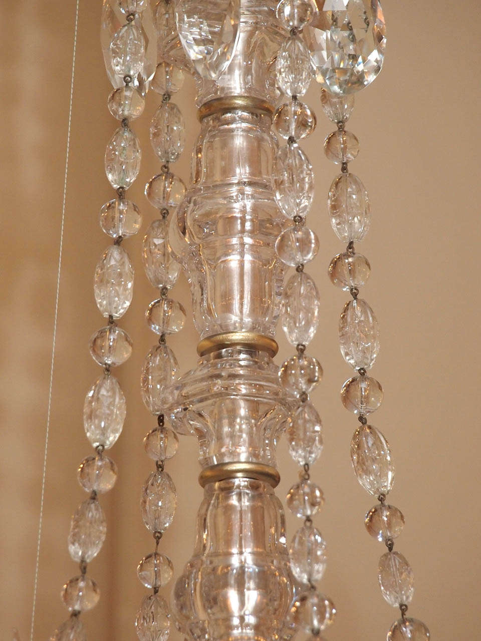 19th Century Antique French Crystal and Fine Ormolu Chandelier, circa 1890s