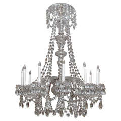 Antique English Waterford lead Crystal Early 19th Century Original Chandelier