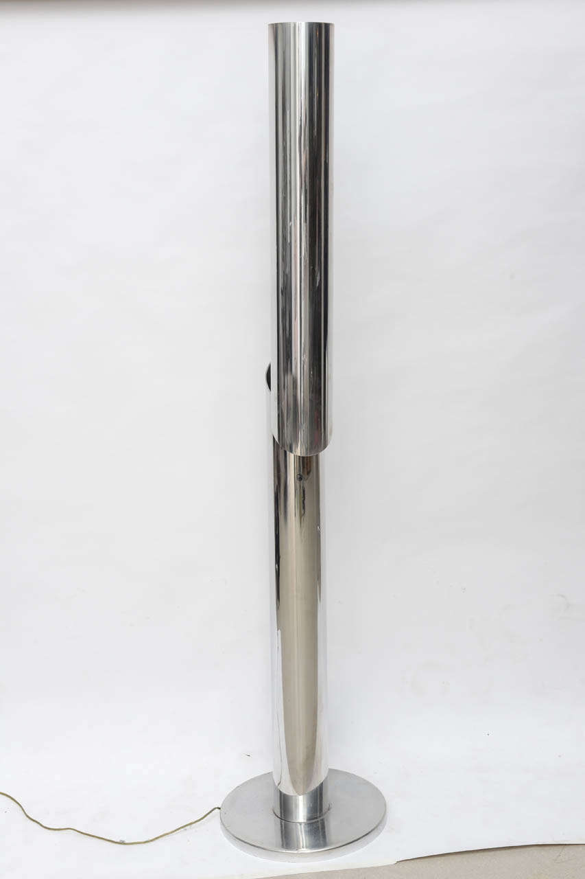 Aluminum Mid Century Mod Lamp by Angelo Cortesi and Sergio Chiappa- Catto