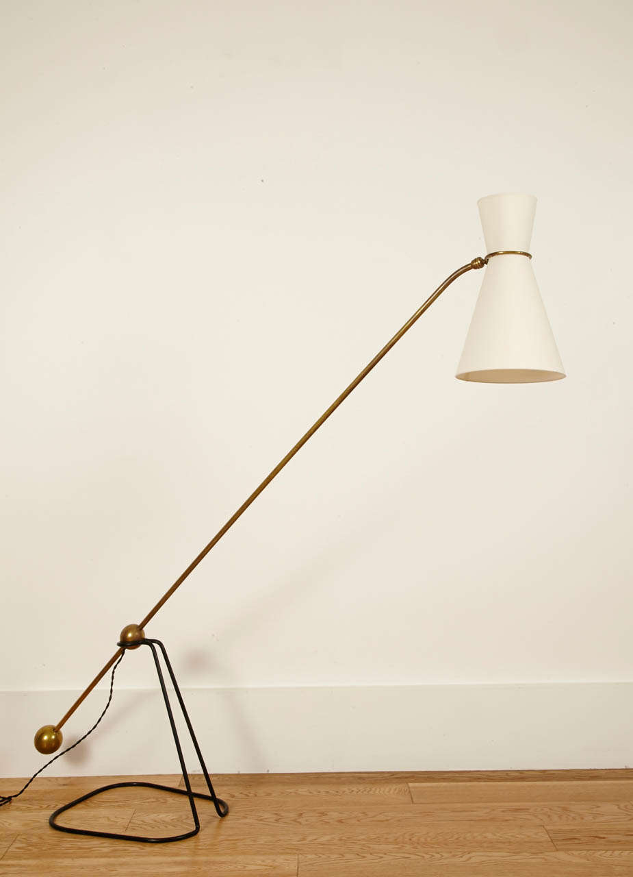 Floor lamp model G2 by Pierre Guariche (1926-1995) - Pierre Disderot Edition - 1951
Rare white lacquered model