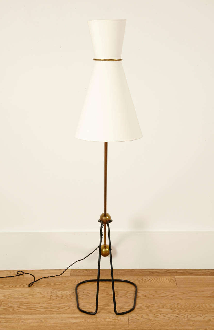 Floor lamp model G2 - Pierre Guariche - Pierre Disderot edition - 1951 In Good Condition For Sale In Paris, FR