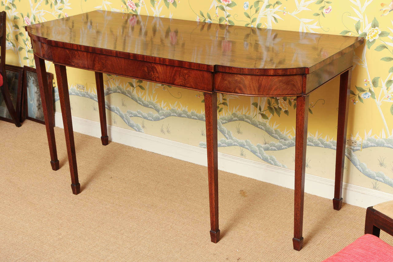 George III Period Breakfront Mahogany Serving Table, English, circa 1780