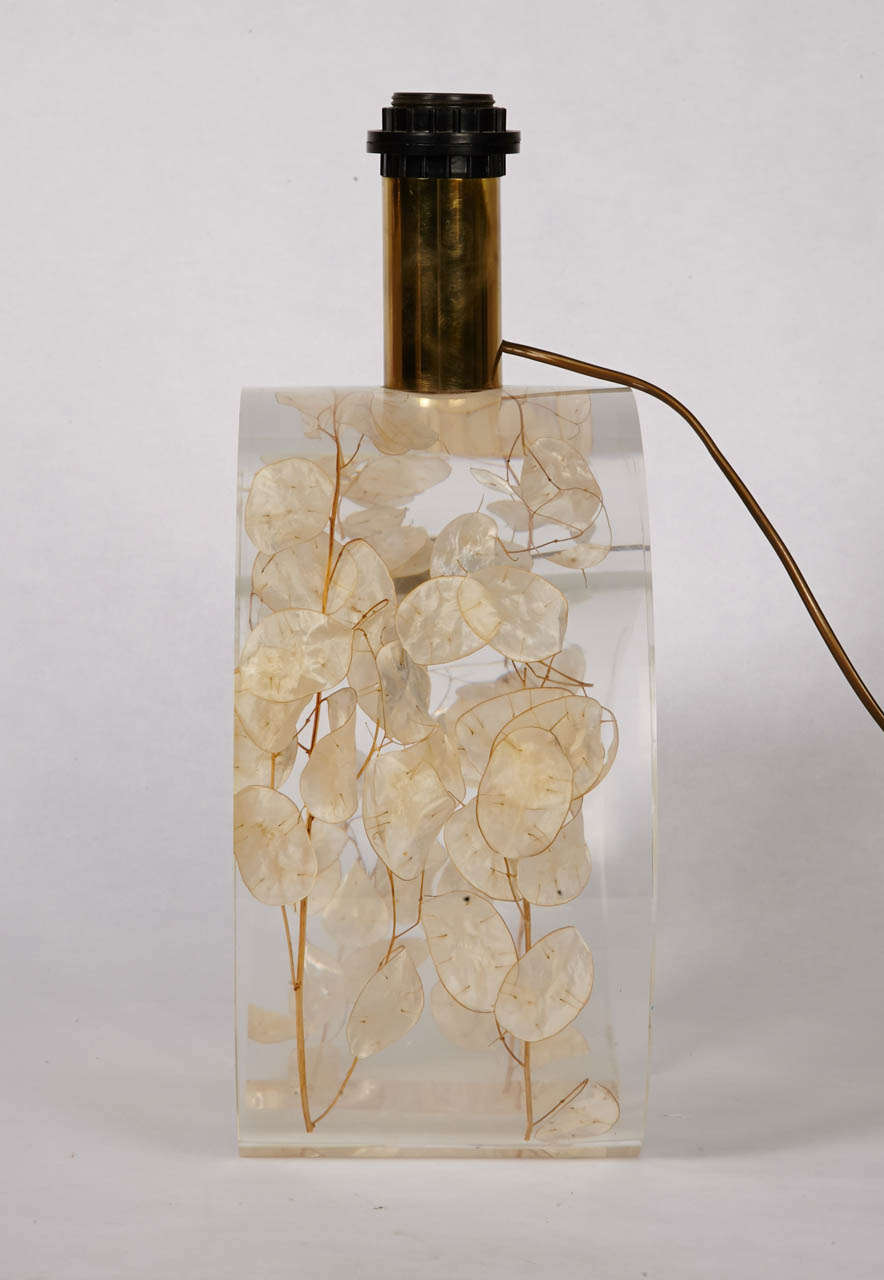 Lucite with Inclusion Lamp by Romeo Paris 2