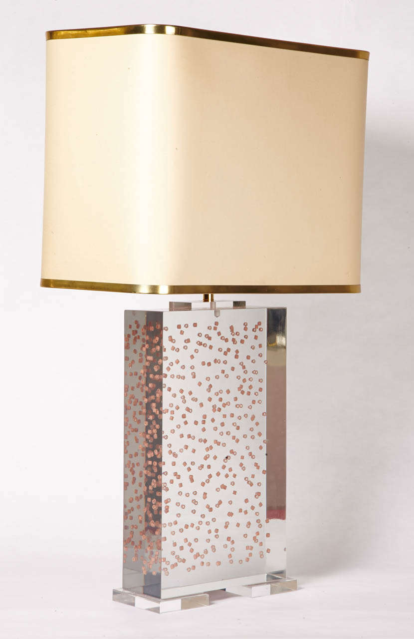 French Pair of 1970's table lamps by Romeo Paris