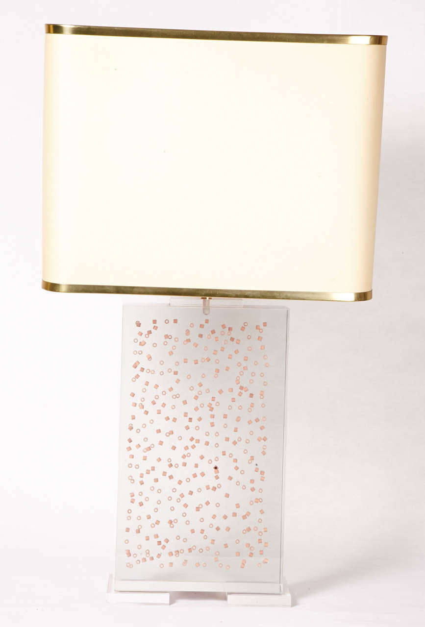Pair of 1970's table lamps by Romeo Paris 1