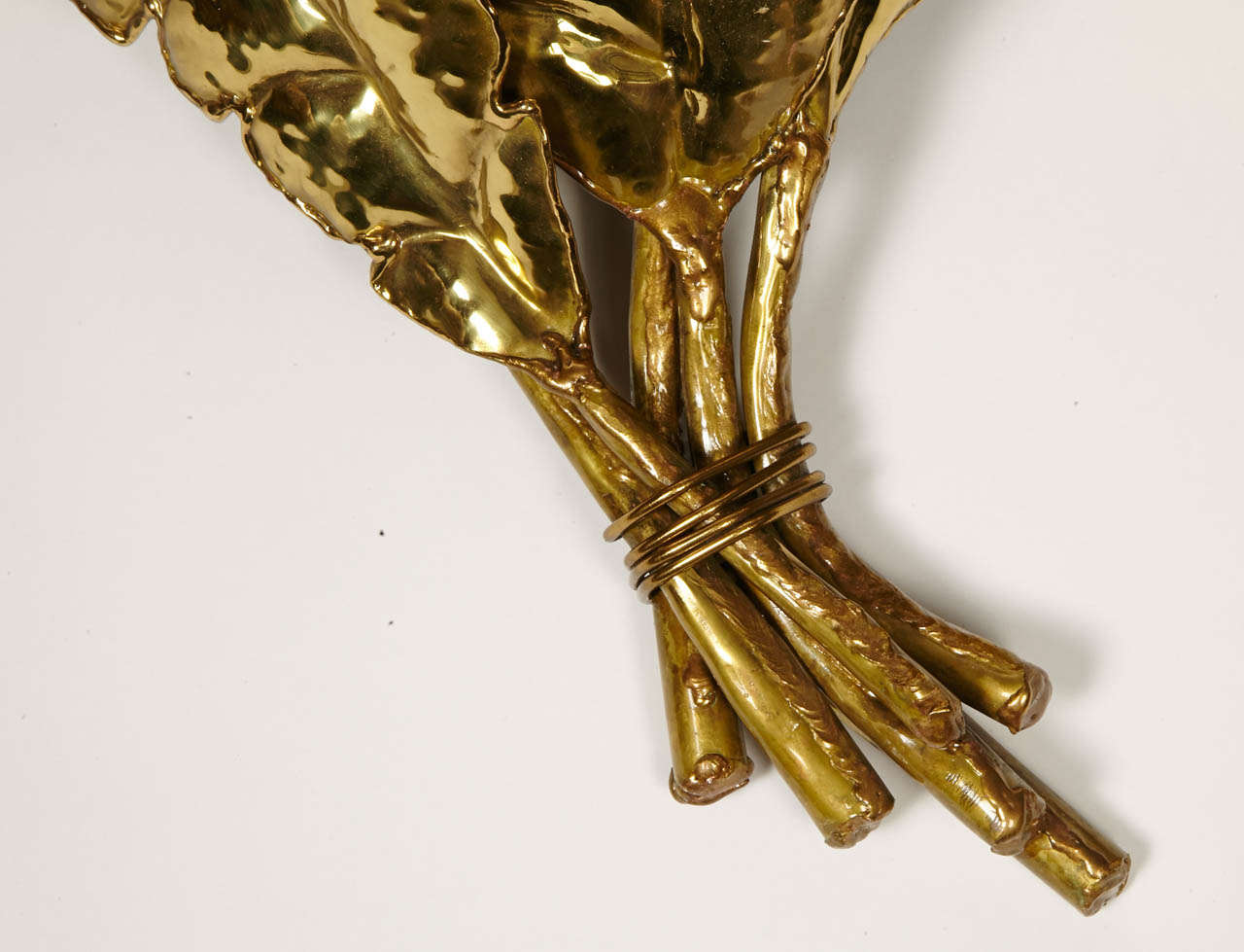Pair of Leaf Sconces by Jacques Duval-Brasseur In Excellent Condition In Bois-Colombes, FR