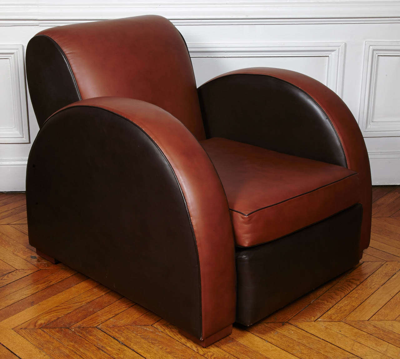 French 1930's Pair Of Armchairs Attributed To Michel Dufet