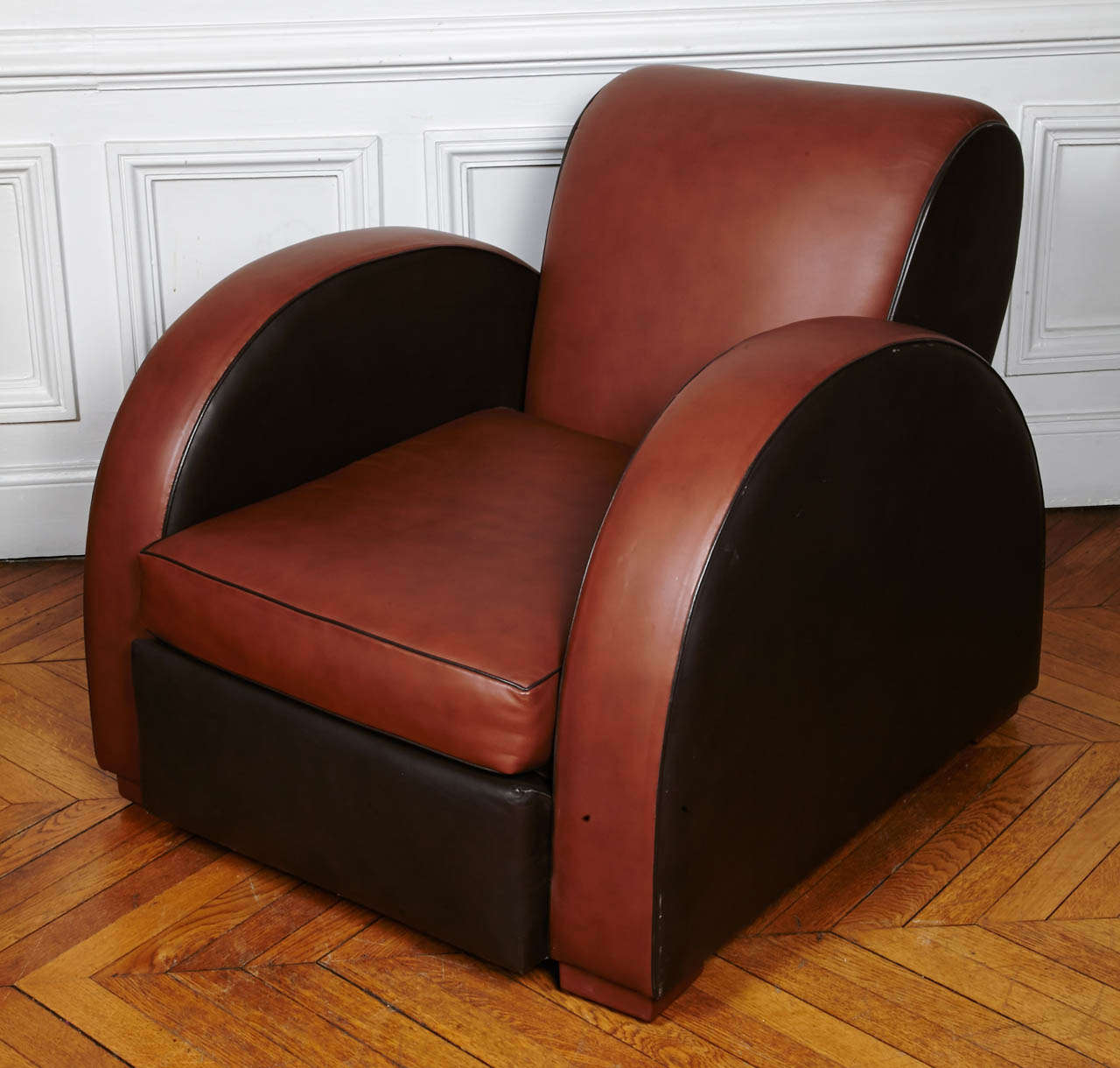 1930's Pair Of Armchairs Attributed To Michel Dufet 1