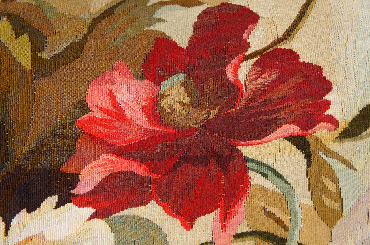 floral needlepoint pillows