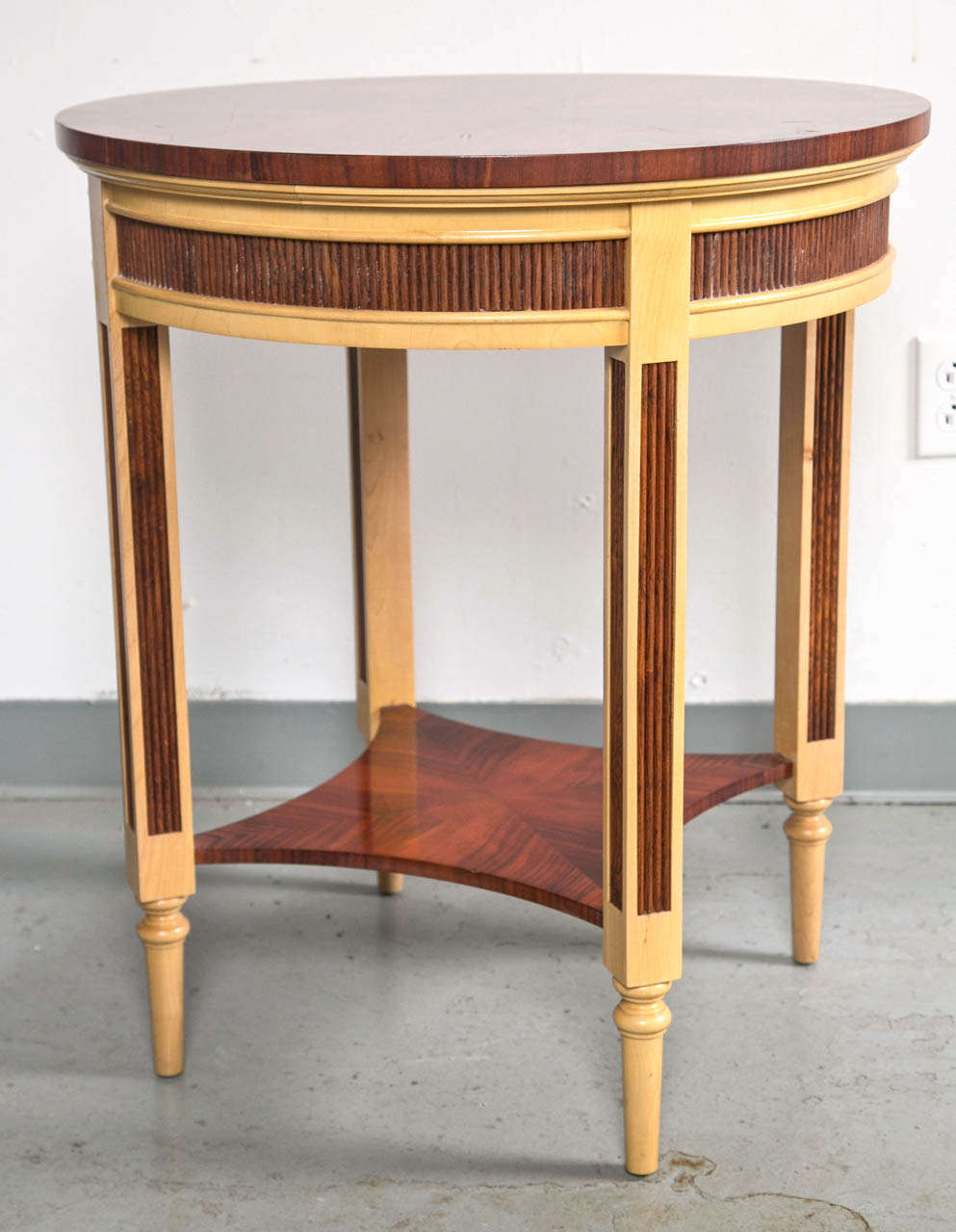Rosewood and Sycamore End Table