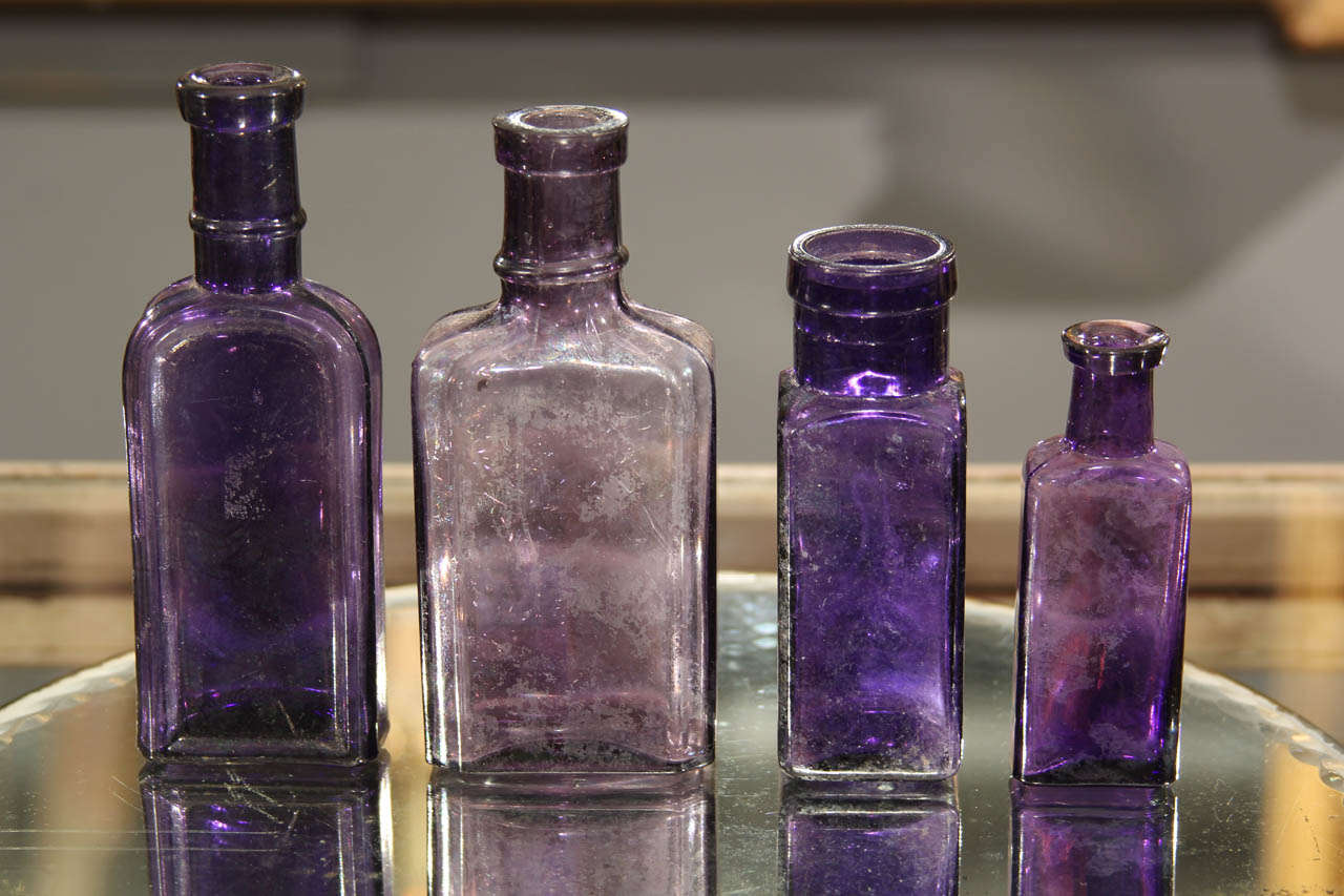 Group of Nine Purple Bottles 6