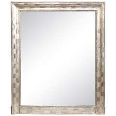 checkerboard silvergilt mirror