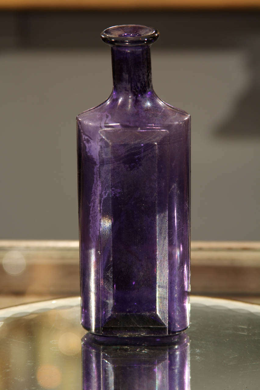 19th Century Group of 6 Purple Bottles
