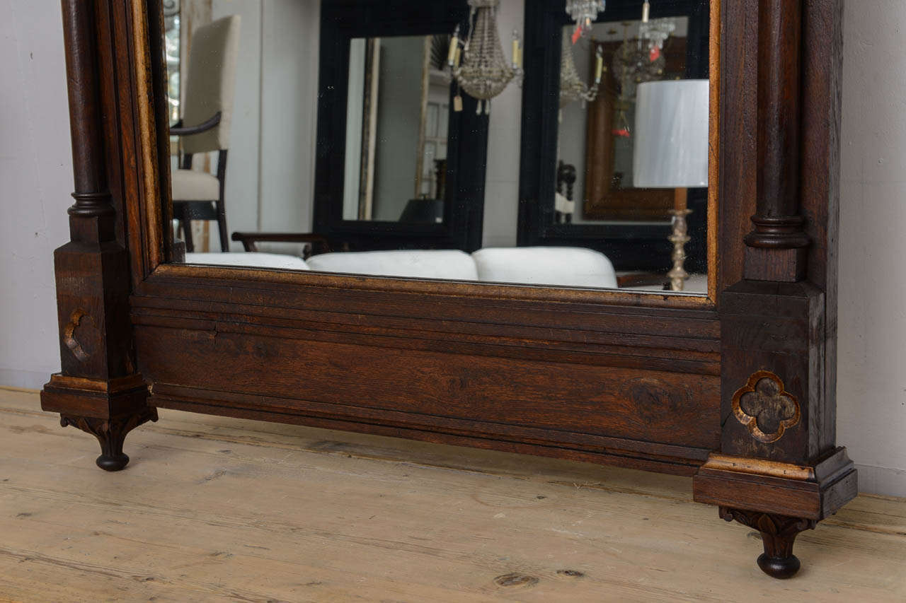 19th Century Gothic Mirror For Sale