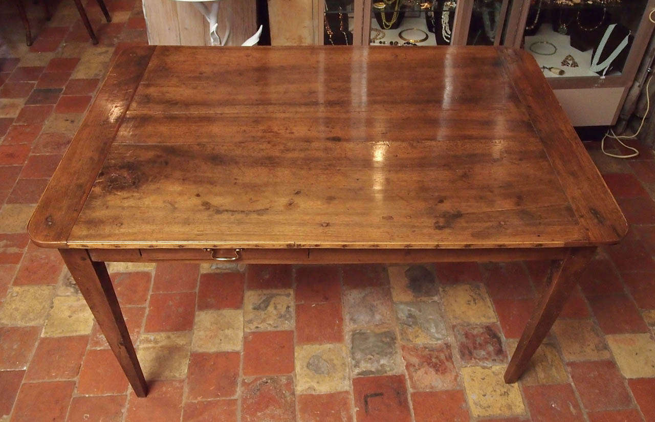 French Empire Walnut Drop Leaf Table