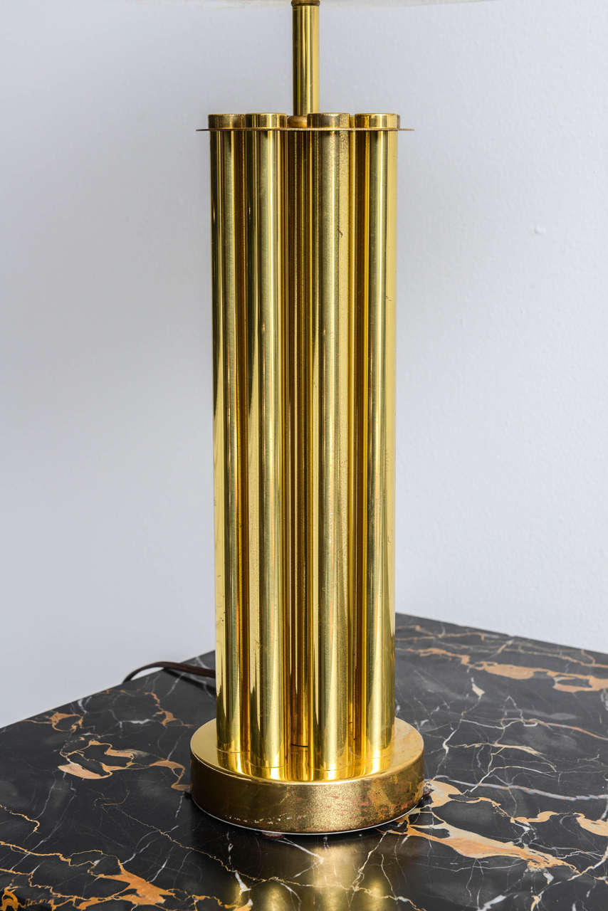 Late 20th Century Italian Mid-Century Barovier & Toso Glass and Bronze Table Lamp