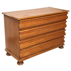 18th century German Oak Commode with Four Drawers, circa 1720