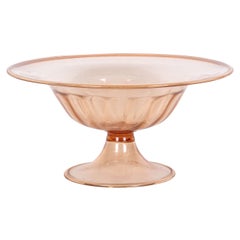 Venini Glass Bowl Infused with Gold Leaf from the late 1920s
