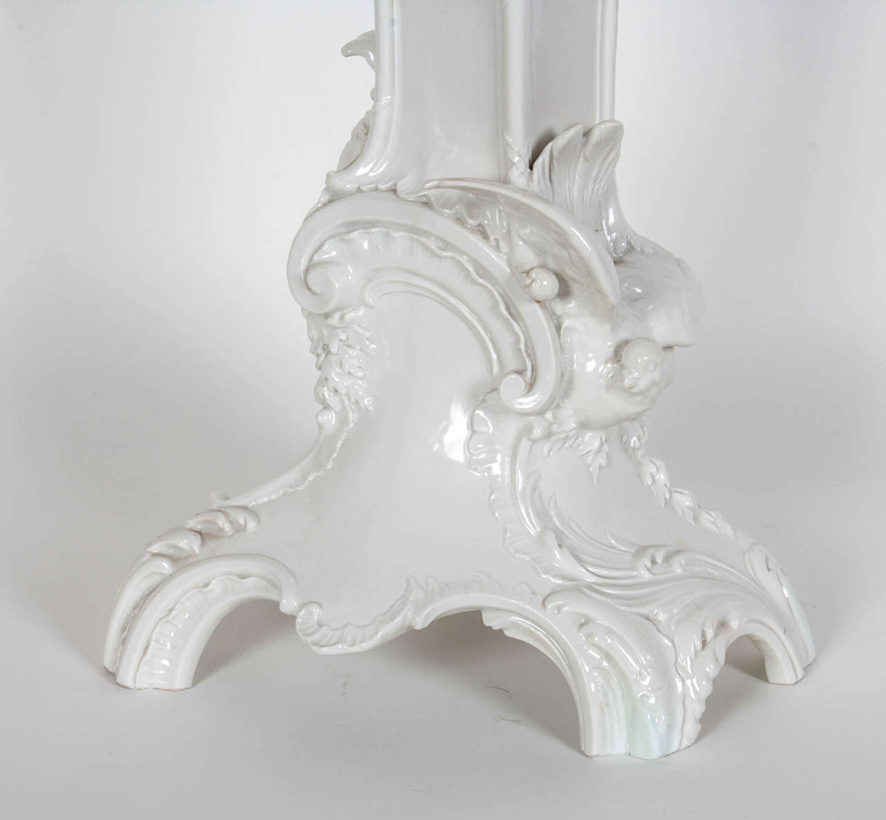 Early 20th Century Large Blanc de Chine Berlin Porcelain Vase For Sale