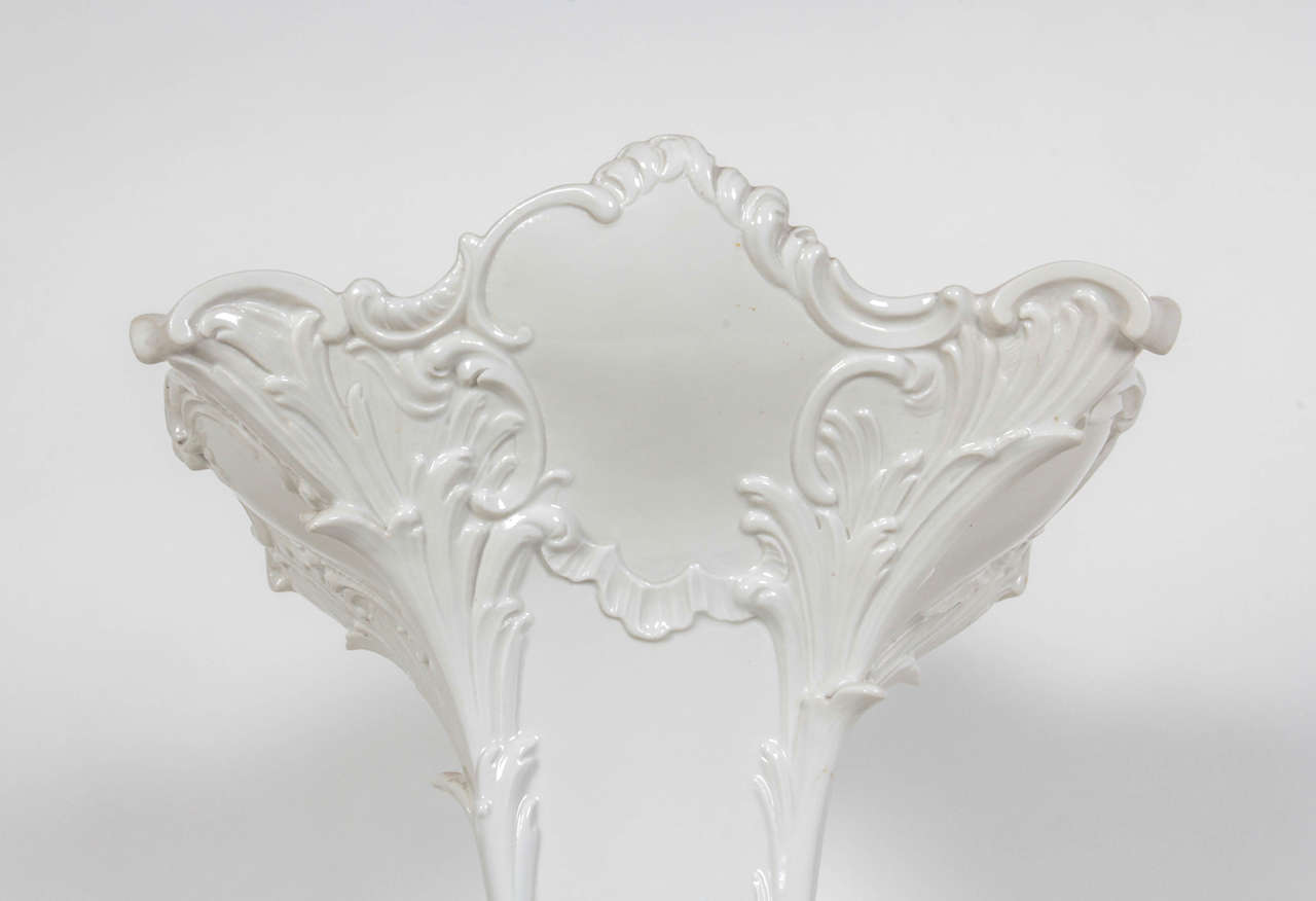Large Blanc de Chine Berlin Porcelain Vase For Sale 2