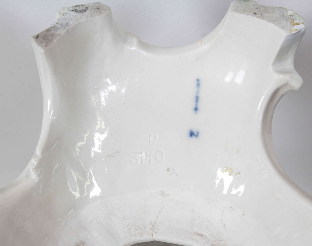 Large Blanc de Chine Berlin Porcelain Vase For Sale 4