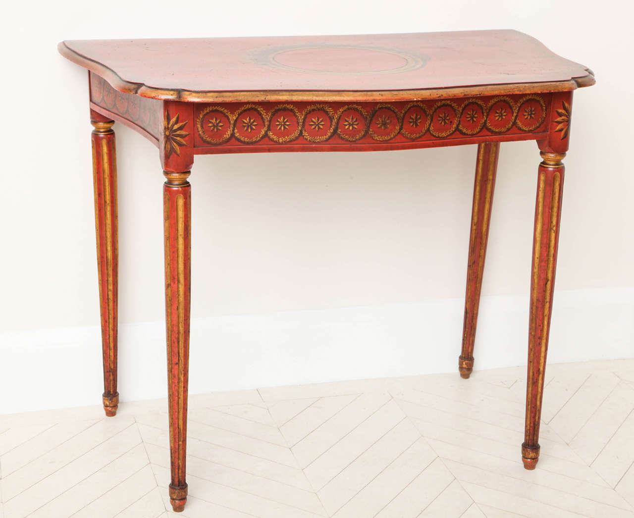 Neoclassical 19th Century Italian Painted Console For Sale