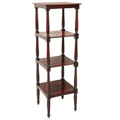 English Regency Mahogany Etagere, circa 1820