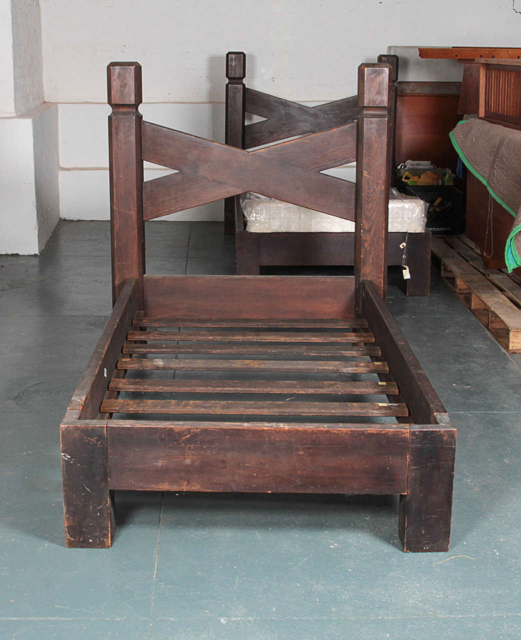 Pair of 20th Century of Single Beds For Sale at 1stDibs