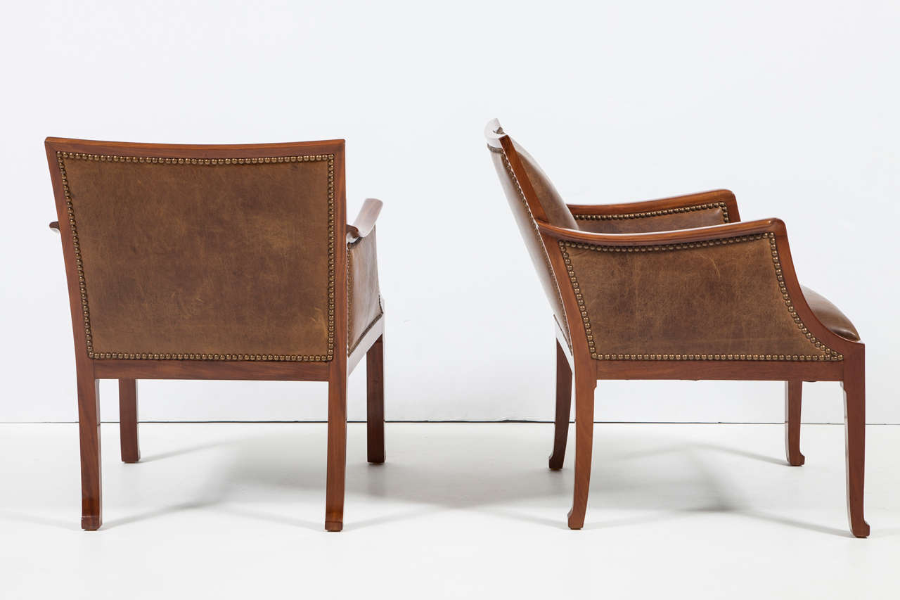 Pair of Frits Henningsen Armchairs 1