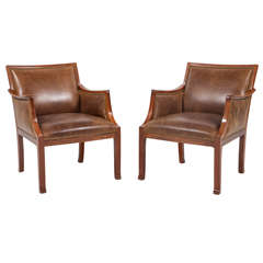 Pair of Frits Henningsen Armchairs 4