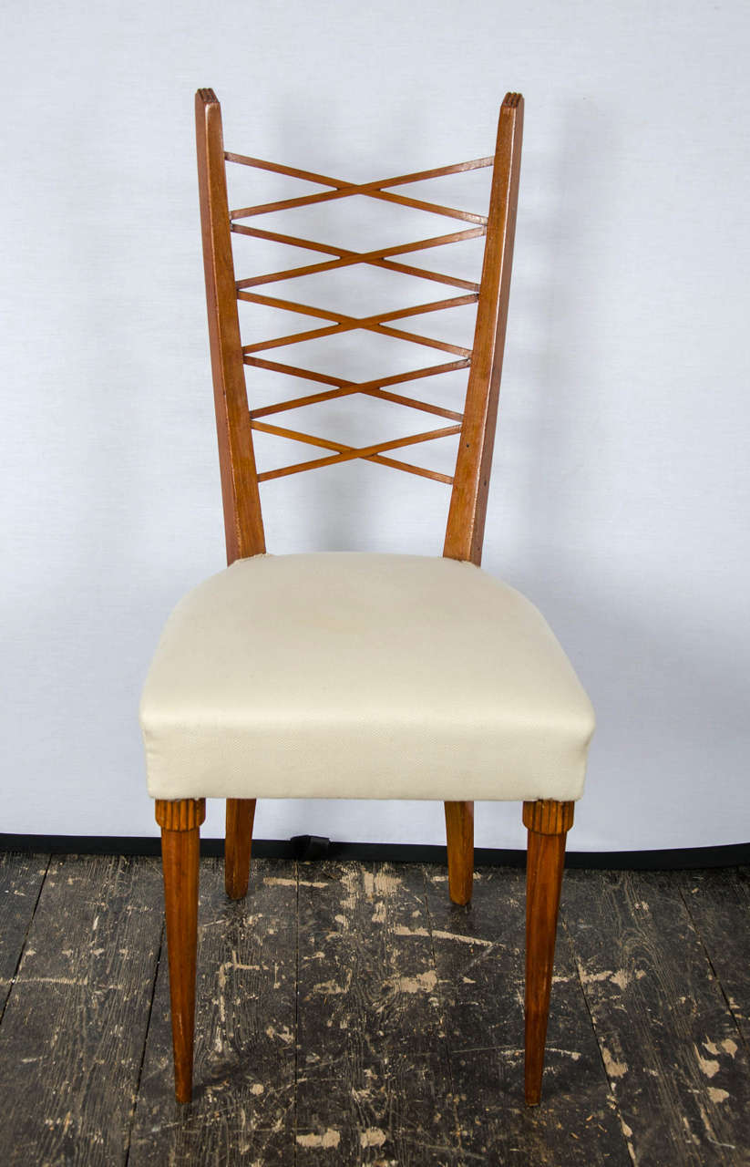 Set of Six Dining Chairs by Pier Luigi Colli In Good Condition For Sale In London, GB