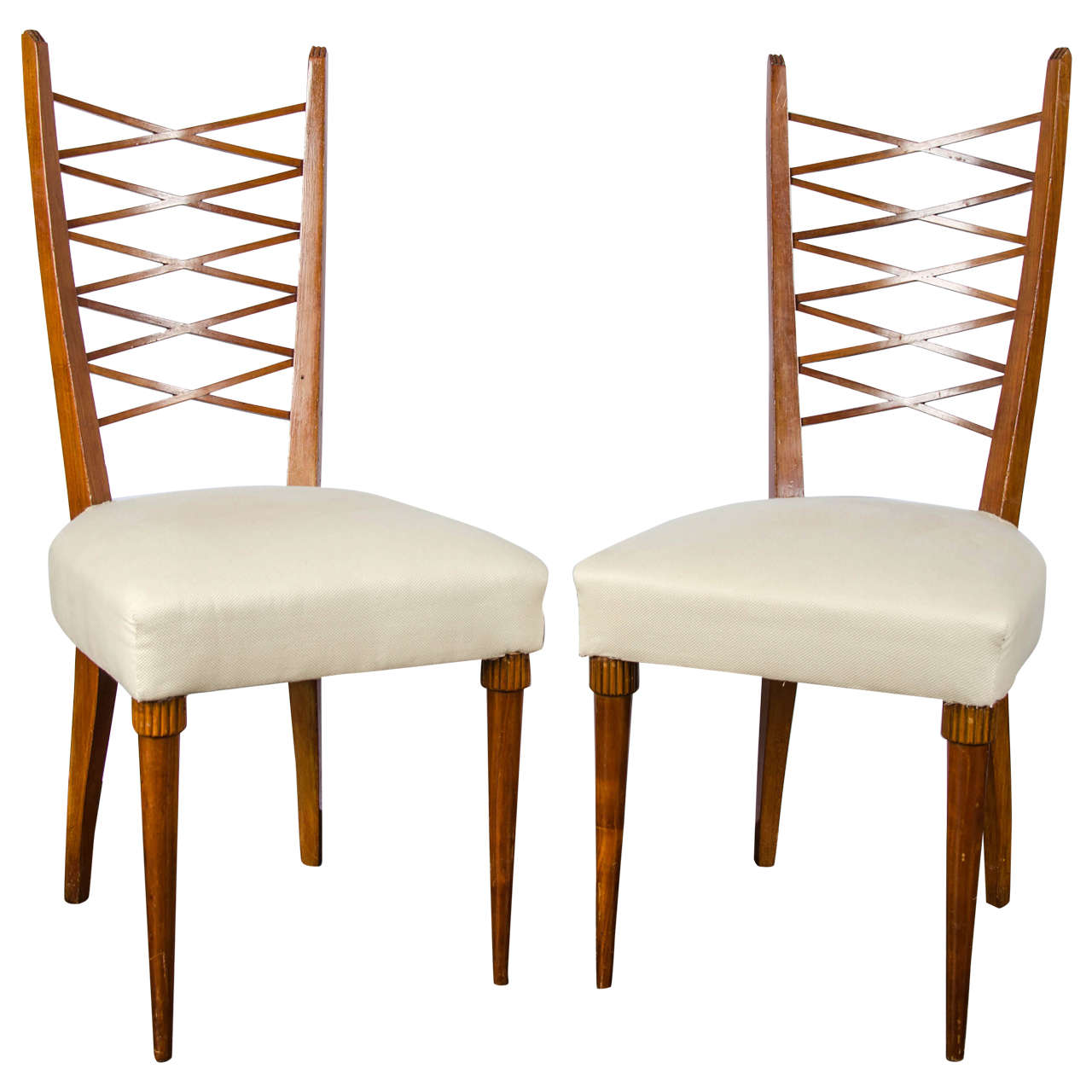 Set of Six Dining Chairs by Pier Luigi Colli For Sale