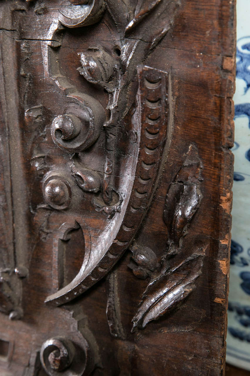 19th Century Hand-Carved Wood 