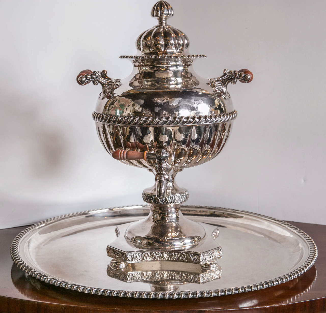 Beautiful Silver Plated Salver and Hot Water Urn