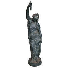 Cast Iron Female Figure