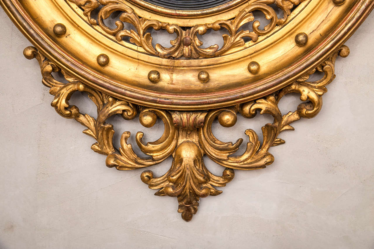 Convex Mirror with Elaborate Frame 1